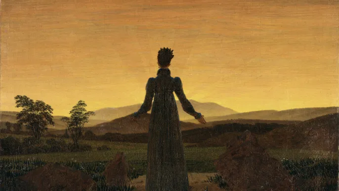 Caspar_David_Friedrich_-_Frau_vor_untergehender_Sonne (Foto: wikimedia.commons) Caspar_David_Friedrich_-_Frau_vor_untergehender_Sonne (Foto: wikimedia.commons)