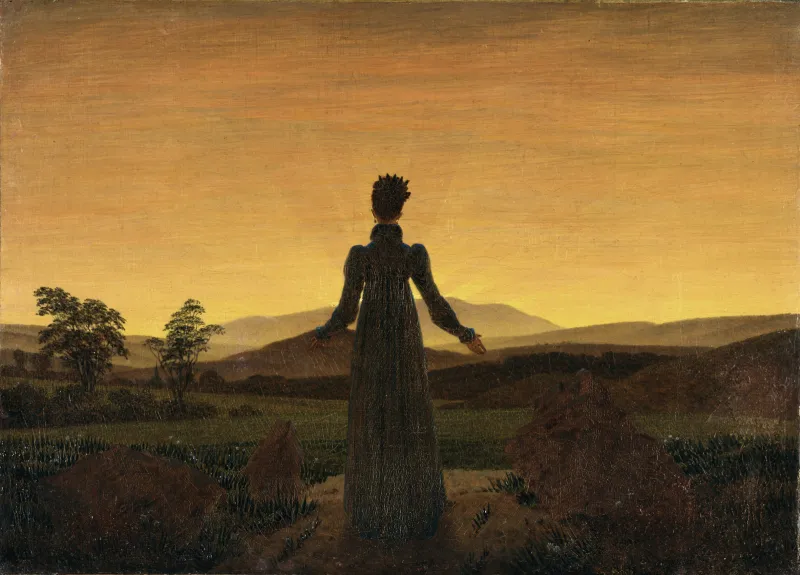Caspar_David_Friedrich_-_Frau_vor_untergehender_Sonne (Foto: wikimedia.commons) Caspar_David_Friedrich_-_Frau_vor_untergehender_Sonne (Foto: wikimedia.commons)